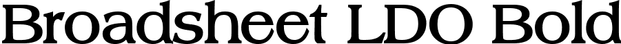 Broadsheet LDO Bold font - Broadsheet LDO Bold.ttf