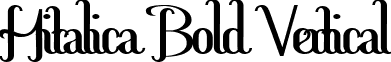 Hitalica Bold Vertical font - HitalicaBoldVertical.ttf