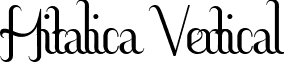 Hitalica Vertical font - HitalicaVertical.ttf