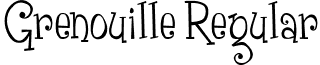 Grenouille Regular font - Grenouille.ttf