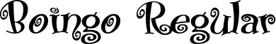 Boingo Regular font - Boingo.ttf