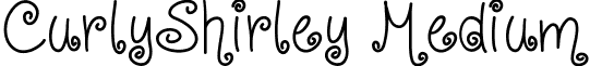 CurlyShirley Medium font - Curly Shirley.ttf