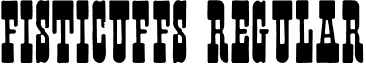 Fisticuffs Regular font - FISTI.TTF