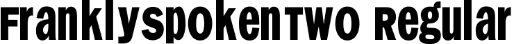 FranklySpokenTwo Regular font - FranklySpokenTwo.ttf