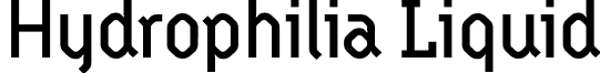 Hydrophilia Liquid font - hydroliq.ttf