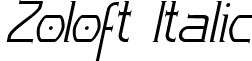 Zoloft Italic font - Zoloft Italic.ttf