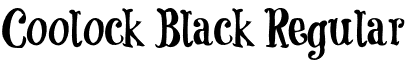 Coolock Black Regular font - CoolockBlack-Regular.otf