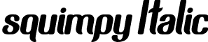 squimpy Italic font - squimpy.otf