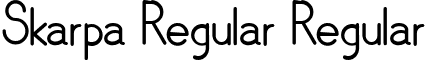 Skarpa Regular Regular font - Skarpa_regular.ttf