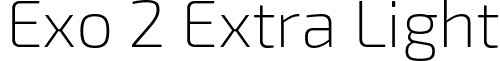 Exo 2 Extra Light font - Exo2-ExtraLight.ttf