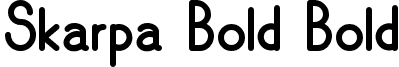 Skarpa Bold Bold font - Skarpa_Bold.ttf