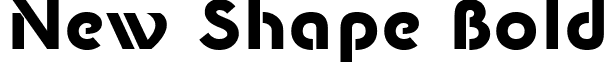 New Shape Bold font - NewShape-Bold.ttf