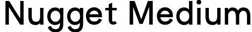 Nugget Medium font - NuggetMed.ttf