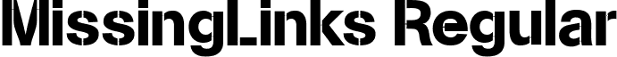 MissingLinks Regular font - MissingLinks.ttf