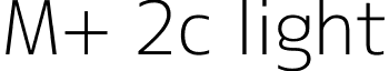 M+ 2c light font - mplus-2c-light.ttf