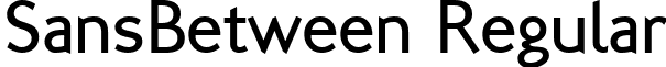 SansBetween Regular font - sansb.ttf