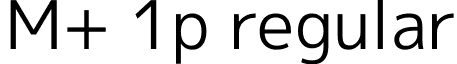 M+ 1p regular font - mplus-1p-regular.ttf