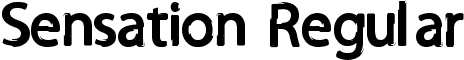 Sensation Regular font - Sonsation.ttf