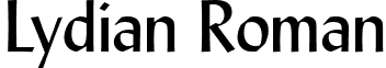 Lydian Roman font - LYDIANN.ttf