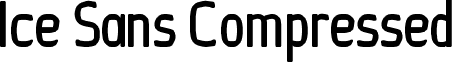 Ice Sans Compressed font - Ice Sans Compressed Bold.ttf