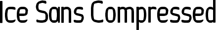 Ice Sans Compressed font - Ice Sans Compressed Regular.ttf