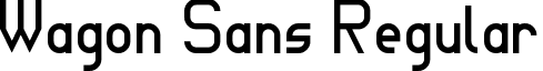 Wagon Sans Regular font - wagon_sans.ttf