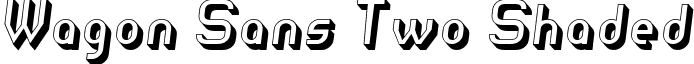 Wagon Sans Two Shaded font - wagon_sans_two_shaded_italic.ttf