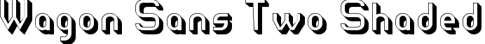 Wagon Sans Two Shaded font - wagon_sans_two_shaded.ttf