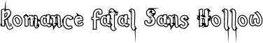 Romance Fatal Sans Hollow font - Romance Fatal Sans (hollow).TTF