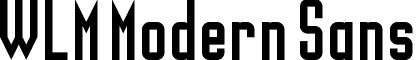 WLM Modern Sans font - WLM-Modern-Sans.ttf