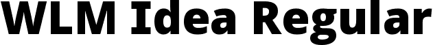 WLM Idea Regular font - WLM_Idea_Regular.ttf