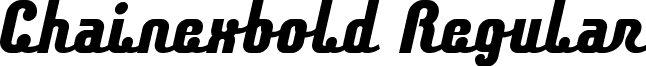 Chainexbold Regular font - chainexb.ttf