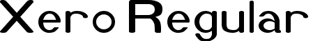 Xero Regular font - XRO-TH.ttf