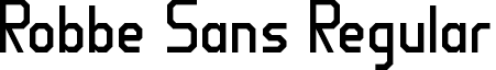 Robbe Sans Regular font - robbe_sans.ttf