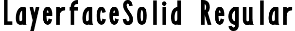 LayerfaceSolid Regular font - layes.ttf