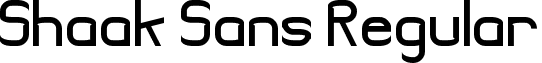 Shaak Sans Regular font - shaak_sans.ttf