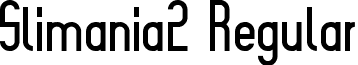 Slimania2 Regular font - slimania2.ttf