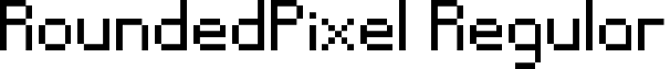 RoundedPixel Regular font - Rounded_Pixel_Font_FIXED.ttf