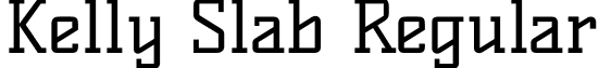 Kelly Slab Regular font - KellySlab-Regular.ttf