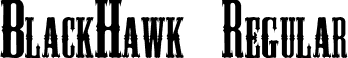 BlackHawk Regular font - BlackHawk.otf