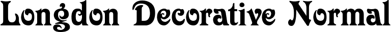 Longdon Decorative Normal font - LongdonDecorative.ttf