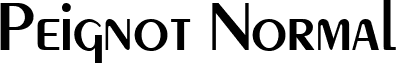 Peignot Normal font - PG_____R.ttf