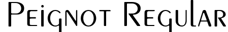 Peignot Regular font - Peignot.ttf