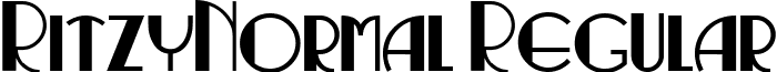 RitzyNormal Regular font - RitzyNormal.ttf