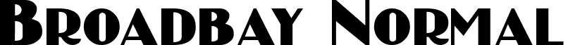 Broadbay Normal font - broadbay.ttf