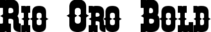 Rio Oro Bold font - Rio Oro Bold.otf