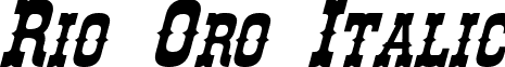 Rio Oro Italic font - Rio Oro Italic.otf