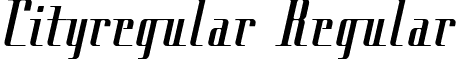 Cityregular Regular font - cityregu.ttf