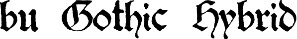 bu Gothic Hybrid font - bu_Gothic_Hybrid.ttf
