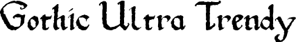 Gothic Ultra Trendy font - gothut.ttf